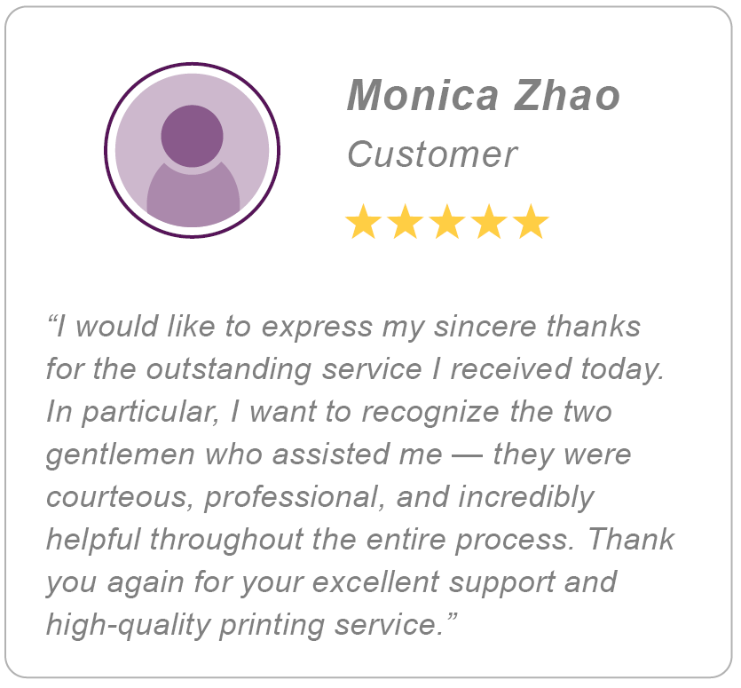 What our clients say - Monica Zhao